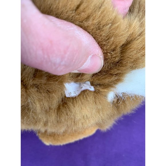 Brown Bunny White Tail Brown Plastic Eyes Clear Plastic Whiskers, 9 inch stuff, - Picture 8 of 11